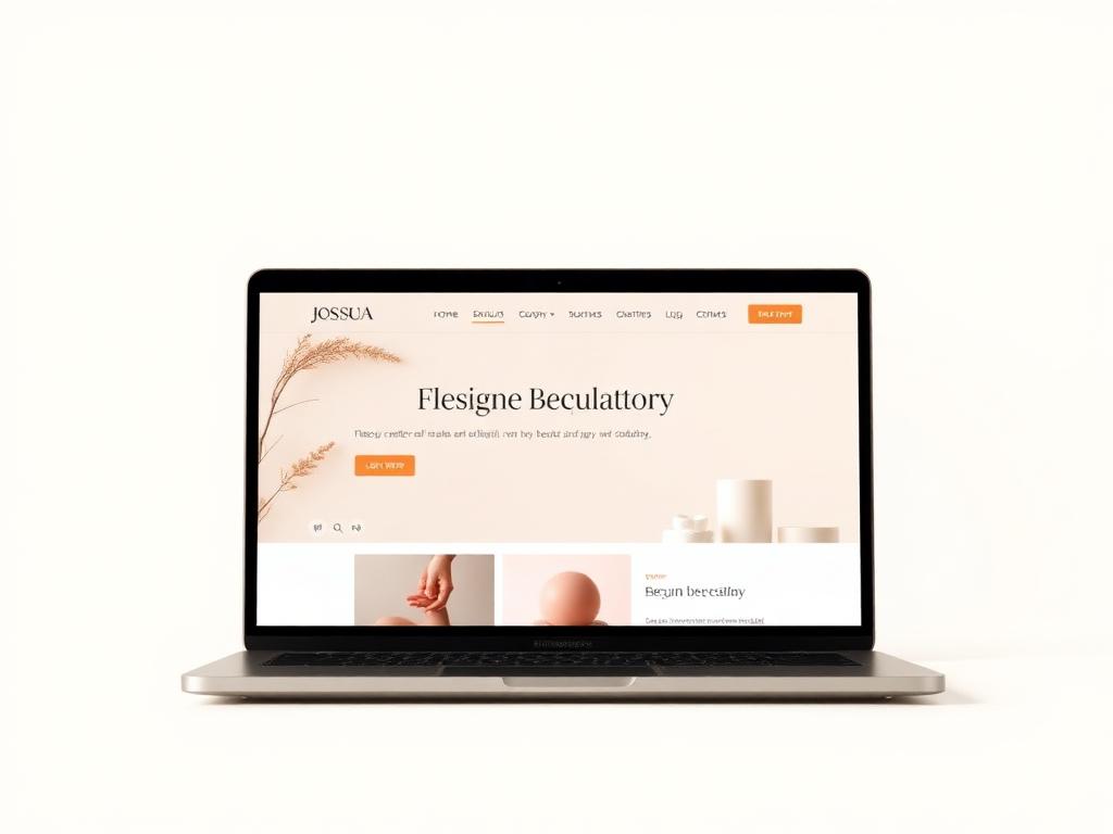 Mockup del sito web per un centro estetico
